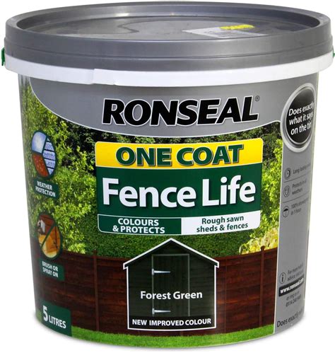 forest green fence paint tesco.